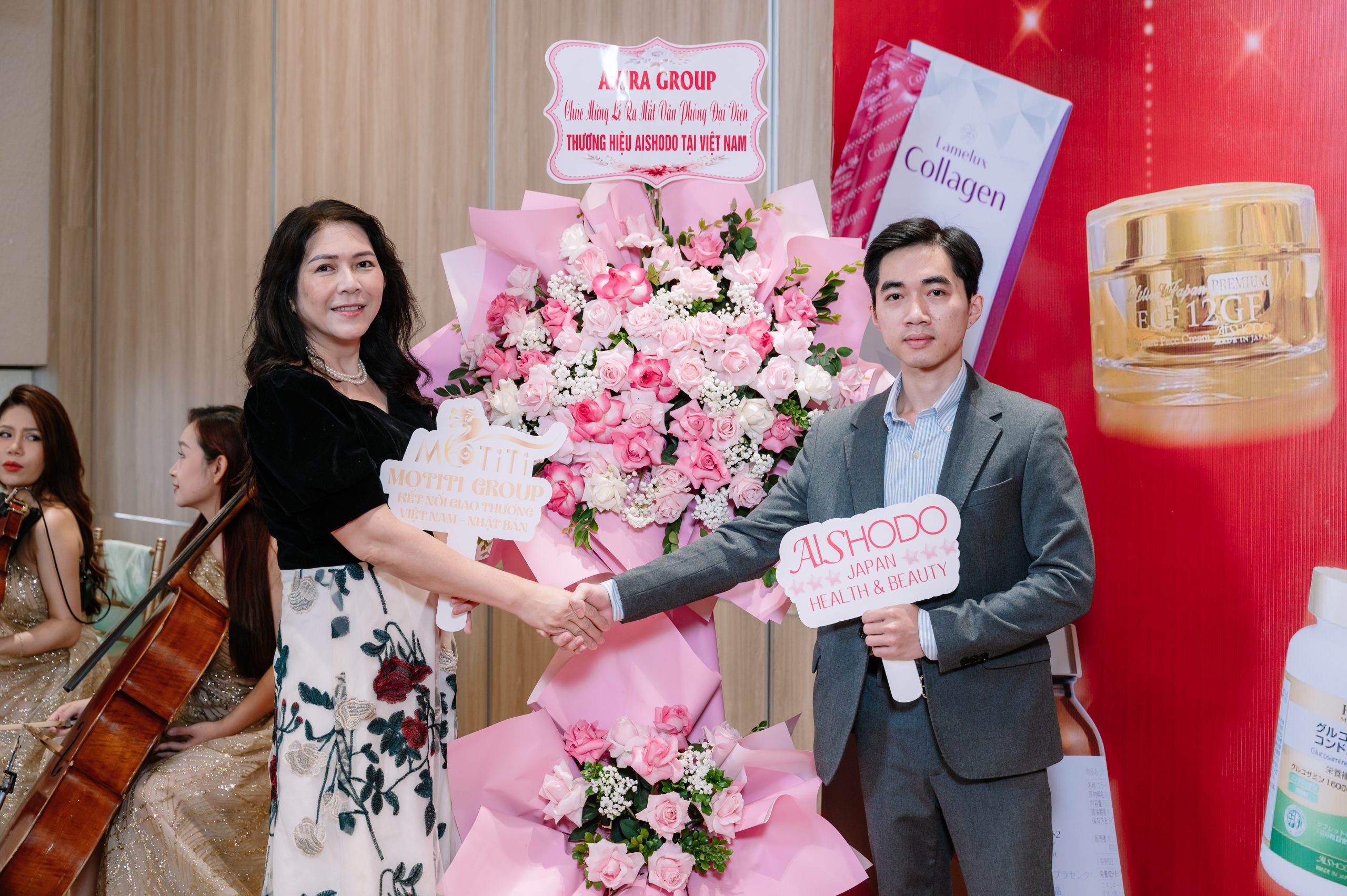 Giám đốc Akira Group gửi tặng lời chúc mừng lễ ra mắt thương hiệu Aishodo tại Việt Nam